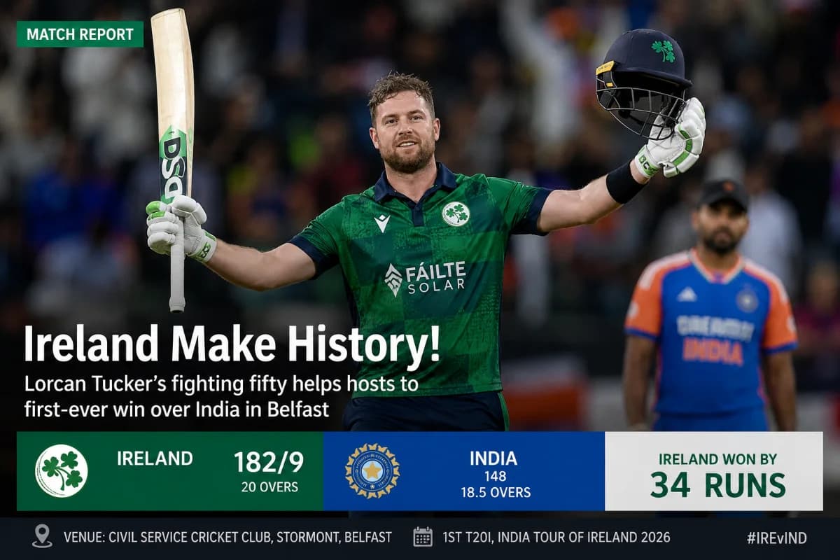 Ireland Make History as Debutants Down India in Belfast