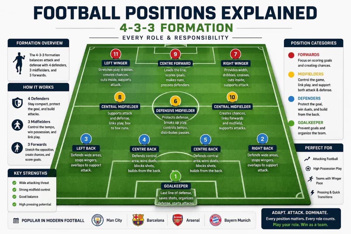 Football Positions Explained: Every Role & Responsibility