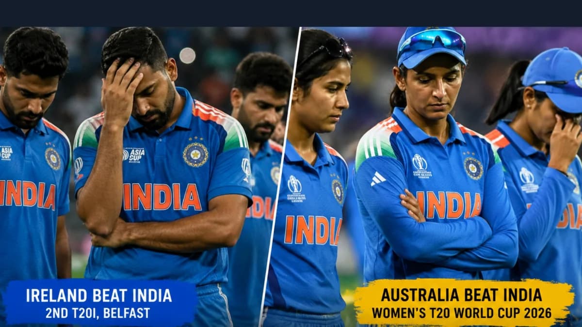 India create unwanted T20I history after twin defeats in one day