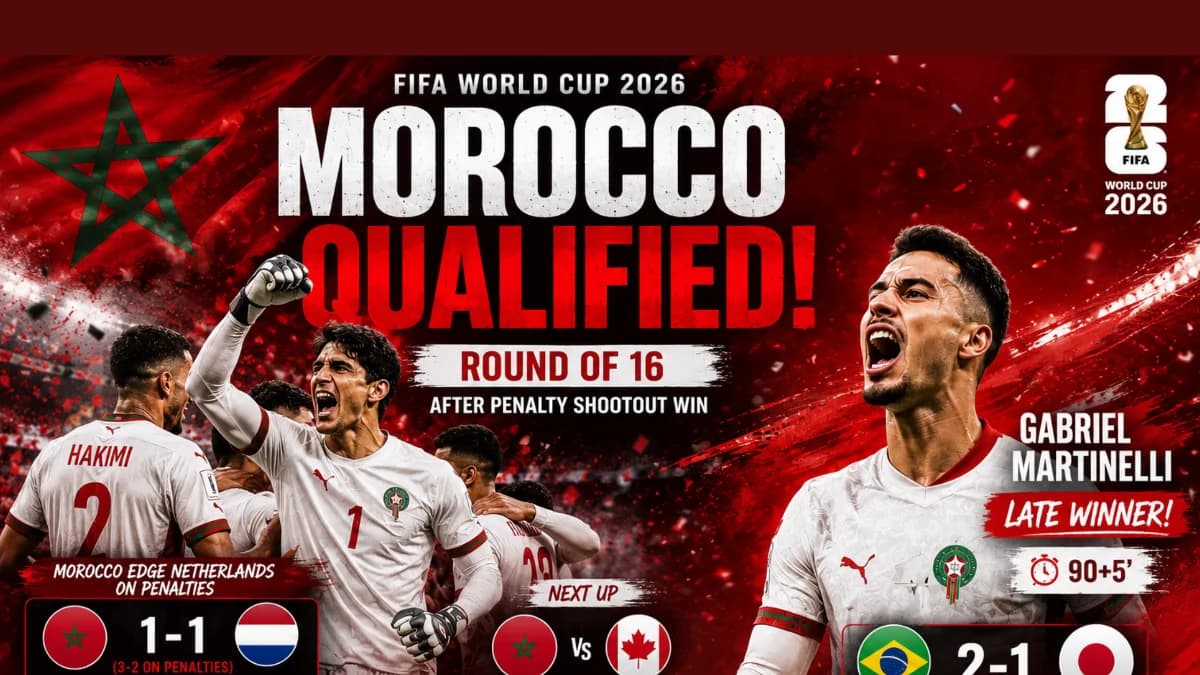 Morocco Qualify for FIFA World Cup 2026 Round of 16 After Penalty Shootout Win