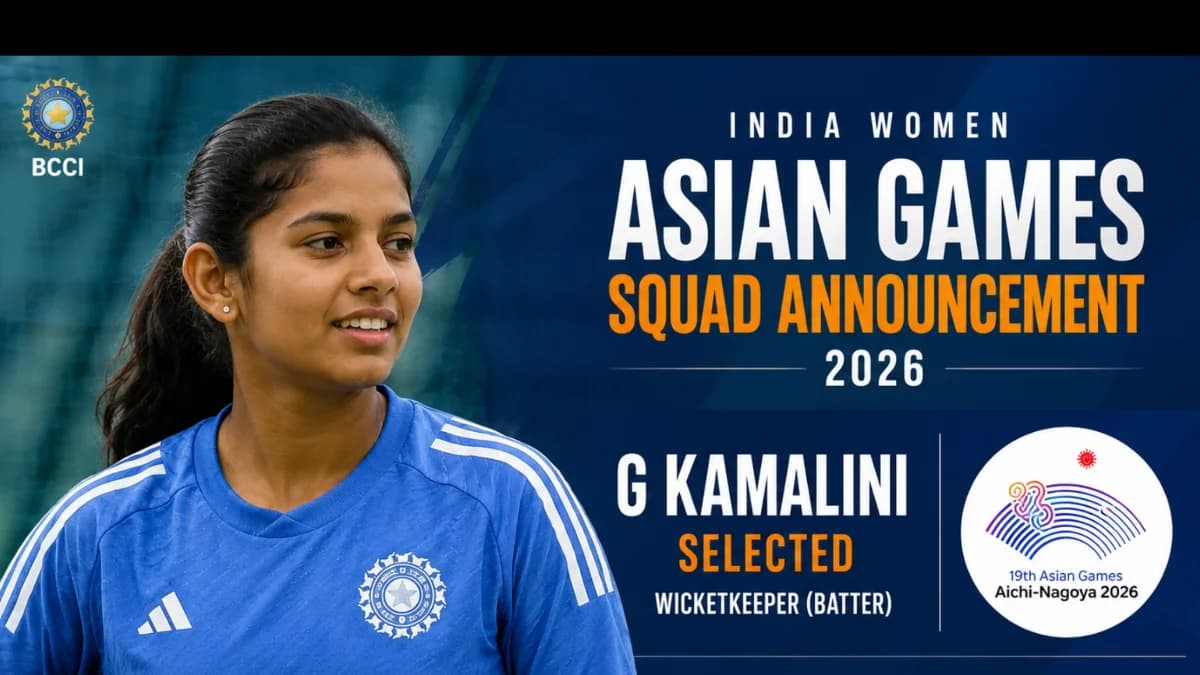 Kamalini replaces Bhatia in India's Asian Games cricket squad