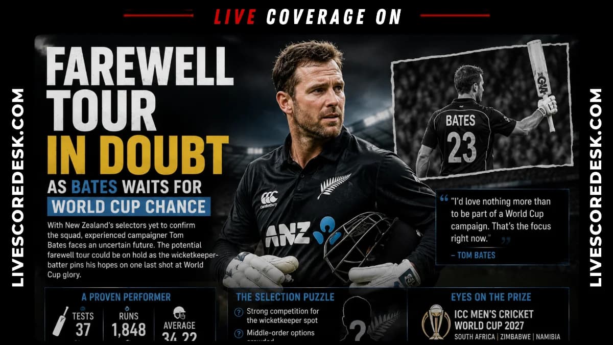Farewell Tour in Doubt as Bates Waits for World Cup Chance