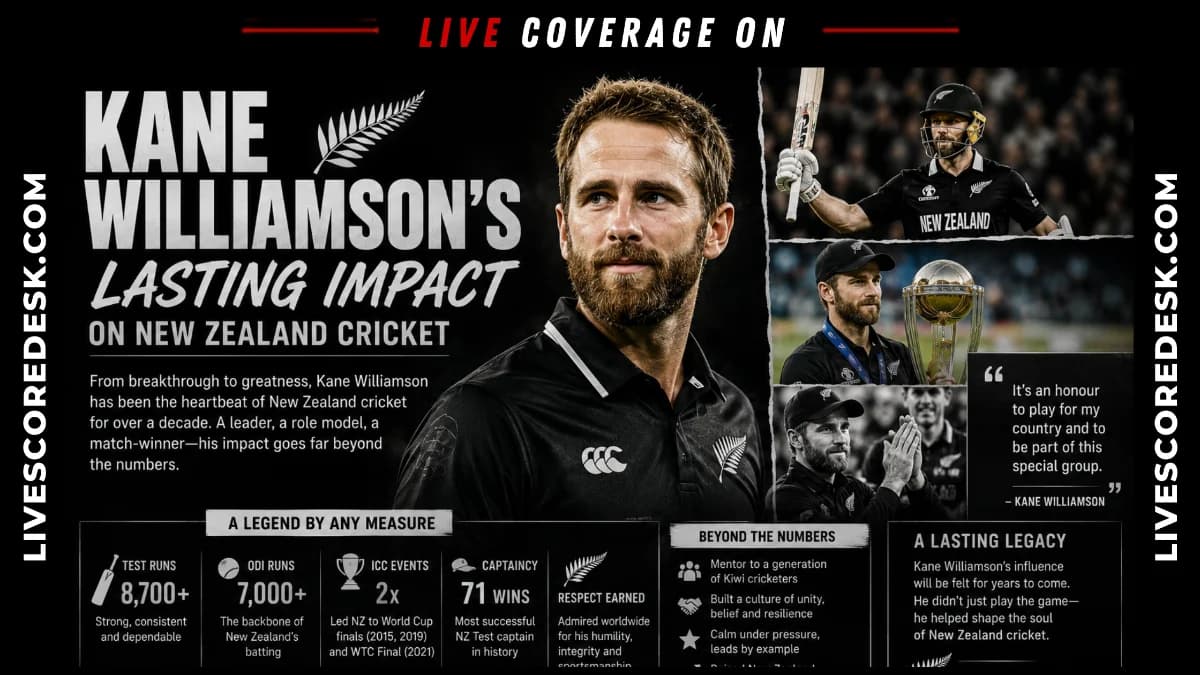 Kane Williamson's Lasting Impact on New Zealand Cricket