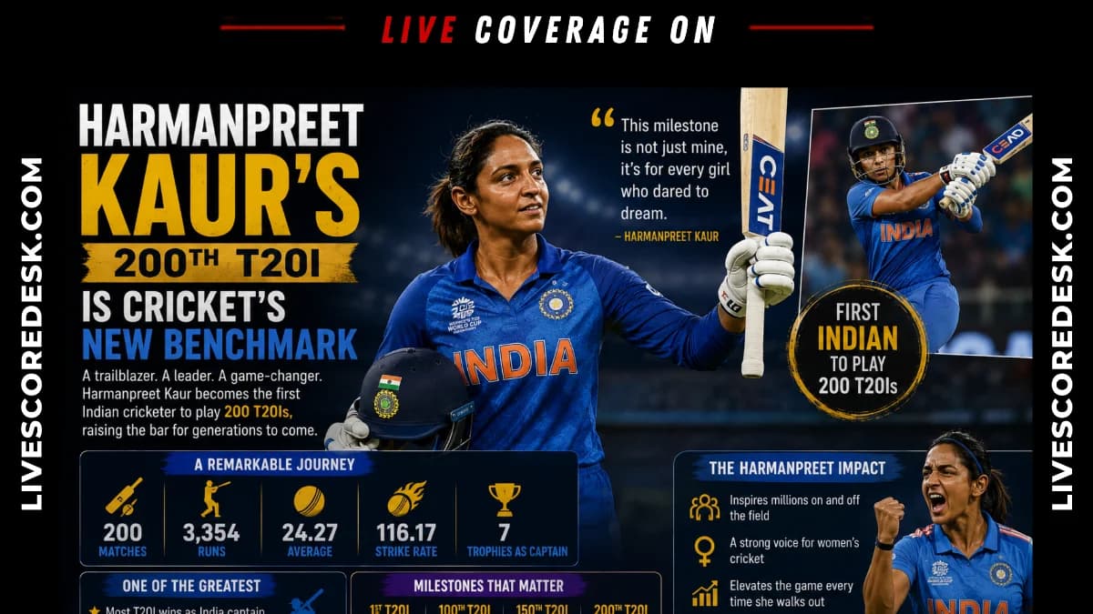 Harmanpreet Kaur's 200th T20I Is Cricket's New Benchmark