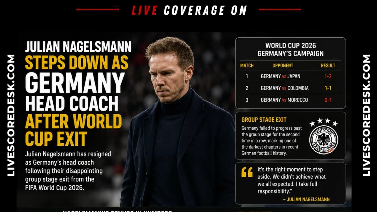 Julian Nagelsmann Steps Down as Germany Head Coach After World Cup Exit