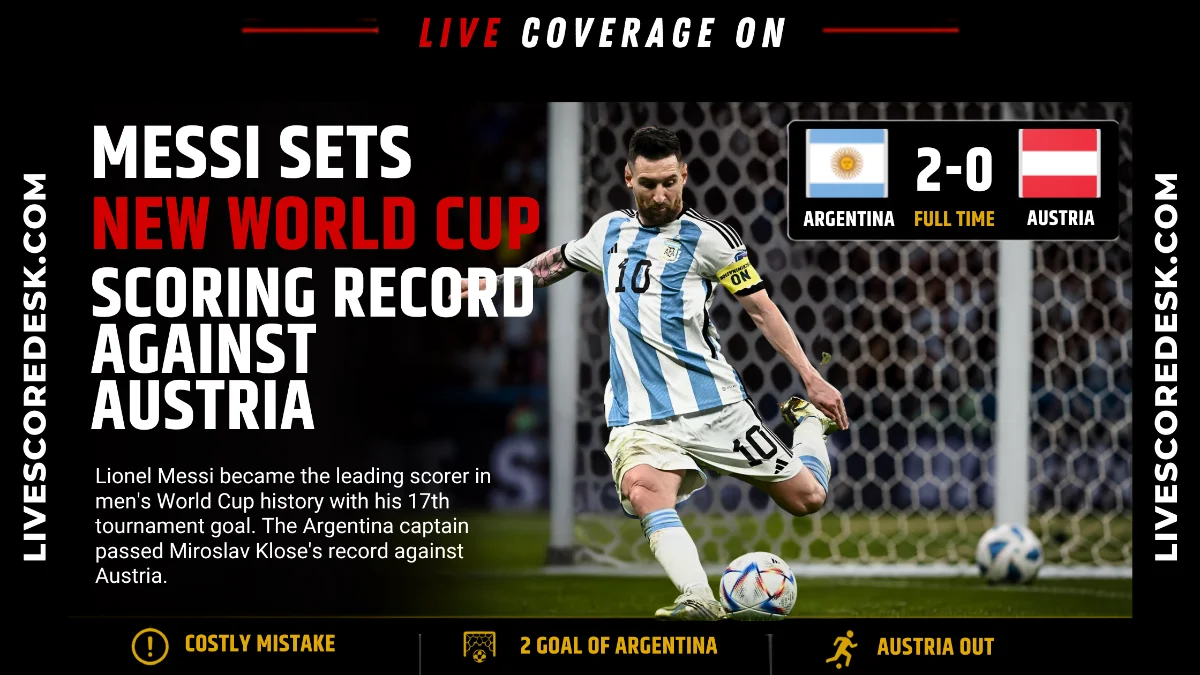 Messi sets new World Cup scoring record against Austria