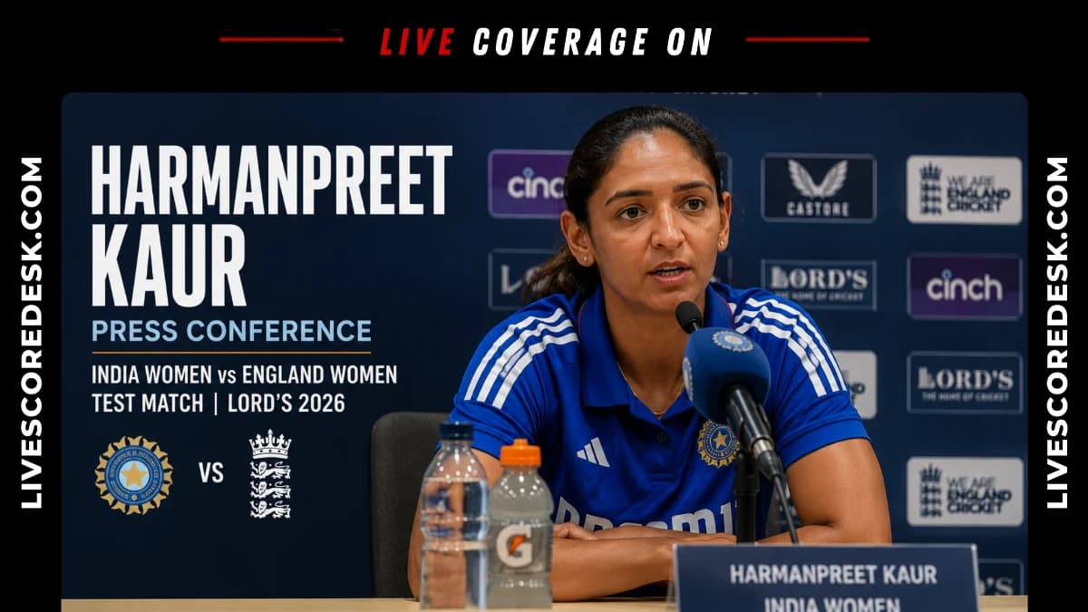 Harmanpreet Kaur Calls Lord's Test a 'Very Big Moment' for India Women