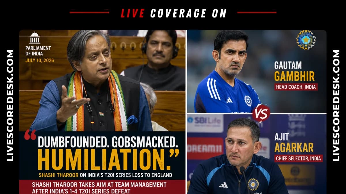 Shashi Tharoor Questions Gambhir, Agarkar After India Lose T20I Series