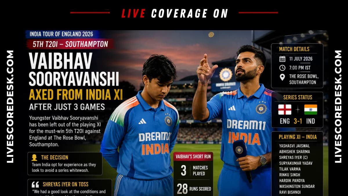 Shreyas Iyer Explains Why India Dropped Vaibhav Sooryavanshi