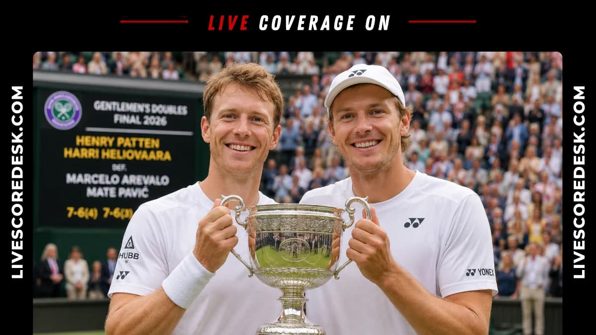 Patten & Heliovaara Defend Wimbledon Men's Doubles Crown