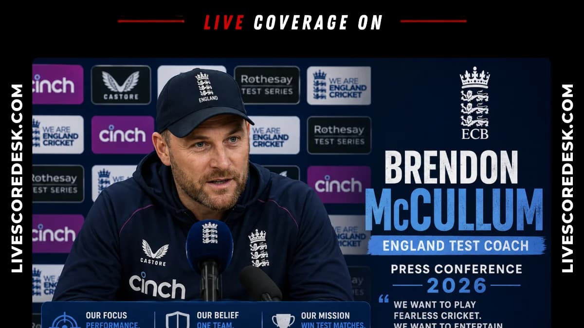 Brendon McCullum Removed as England Test Coach, Keeps White-Ball Role