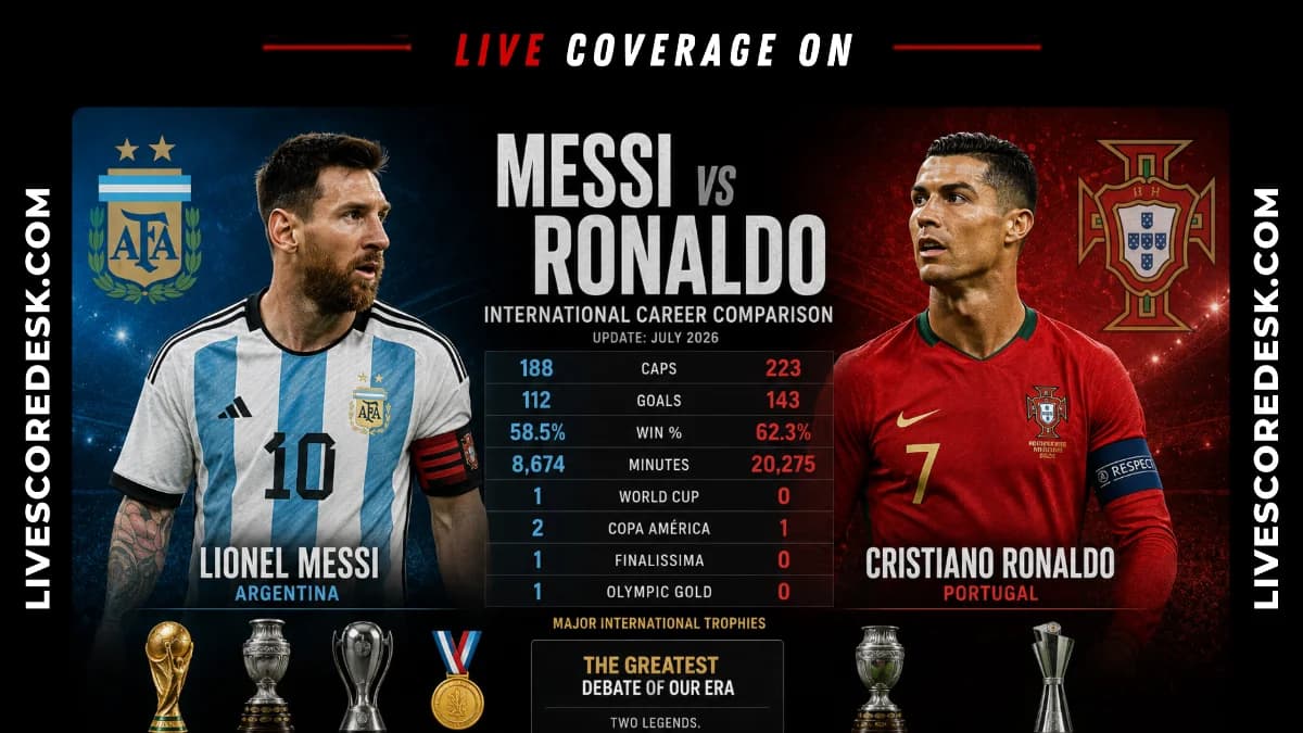 Messi vs Ronaldo International Stats: Who Leads Every Major Record?