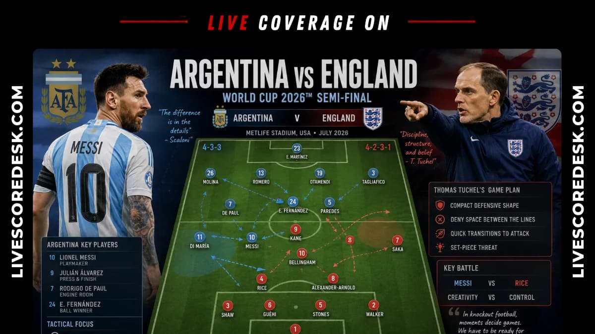 How England Can Stop Lionel Messi: Tactical Debate Before World Cup Semi-final
