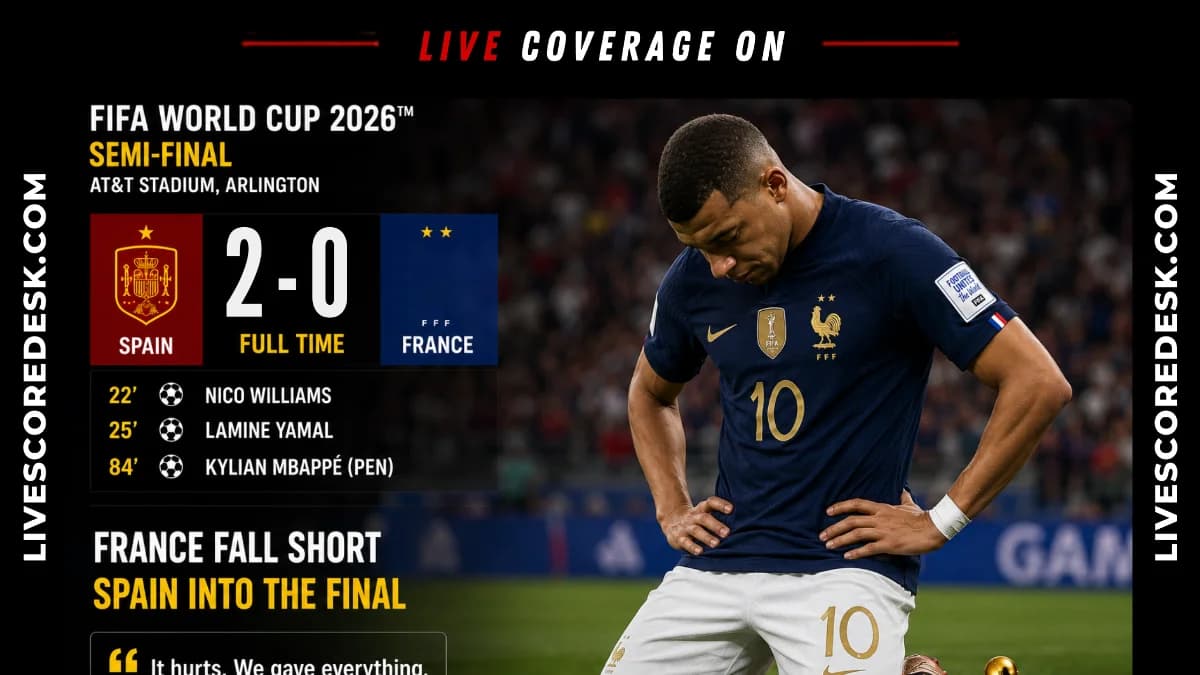 Kylian Mbappé Explains Why France Fell Short Against Spain