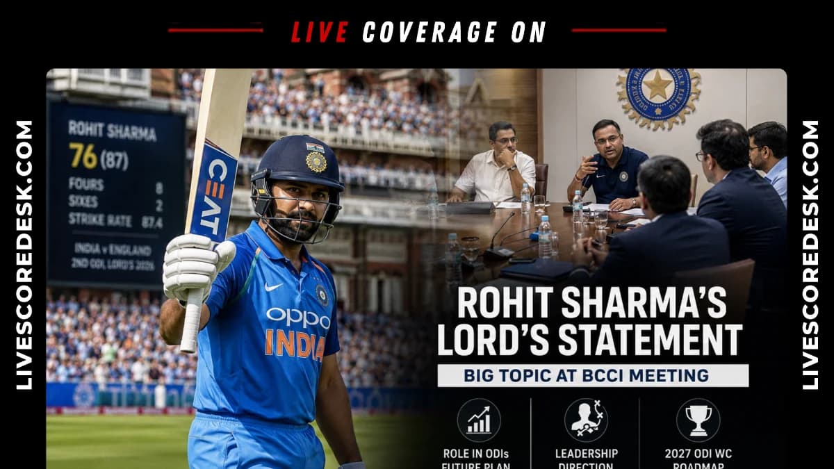 Rohit Sharma's ODI Future Under Spotlight After BCCI Meeting Report