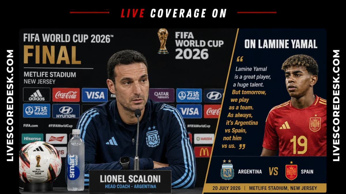 Lionel Scaloni Jokes About Stopping Lamine Yamal Before World Cup Final