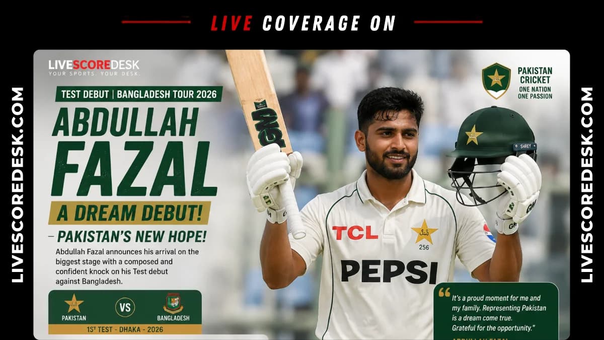Ever-improving Abdullah Fazal looks built for Pakistan's Test future