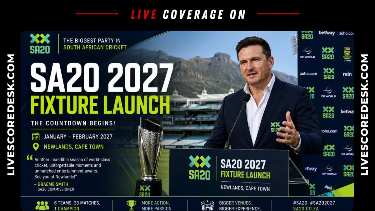 SA20 2027 schedule confirmed with January 17 opener