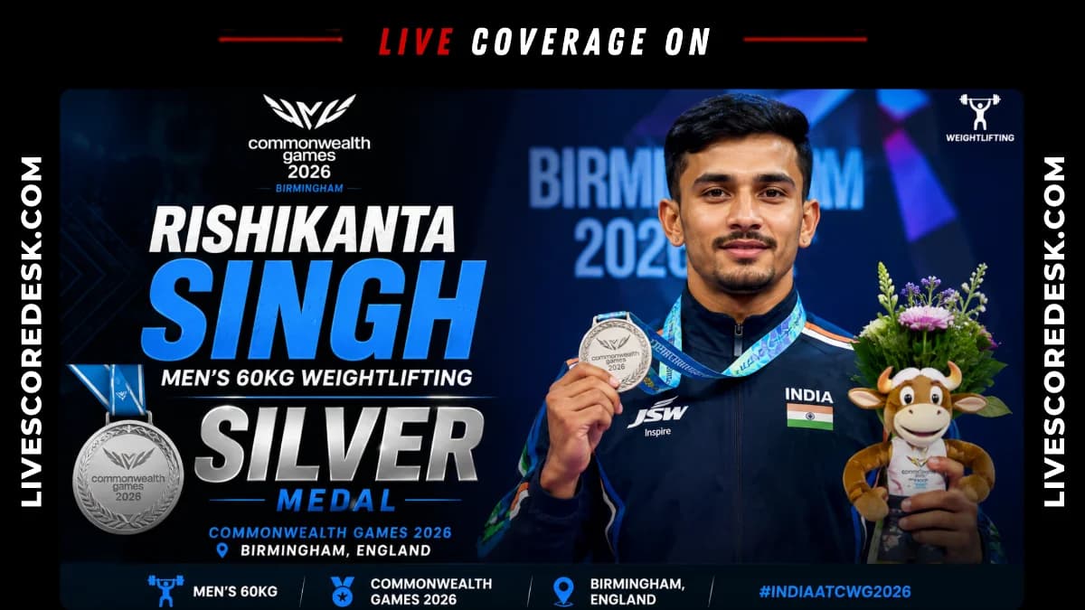 Rishikanta Singh Wins Historic CWG Silver With Snatch Games Record